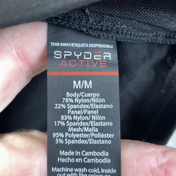 Spyder Women's M Activewear Top Black H0461 - Picture 5 of 6